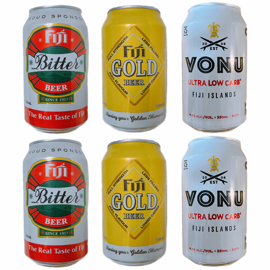 【6本 缶】フィジービール飲み比べセット3種類×2本